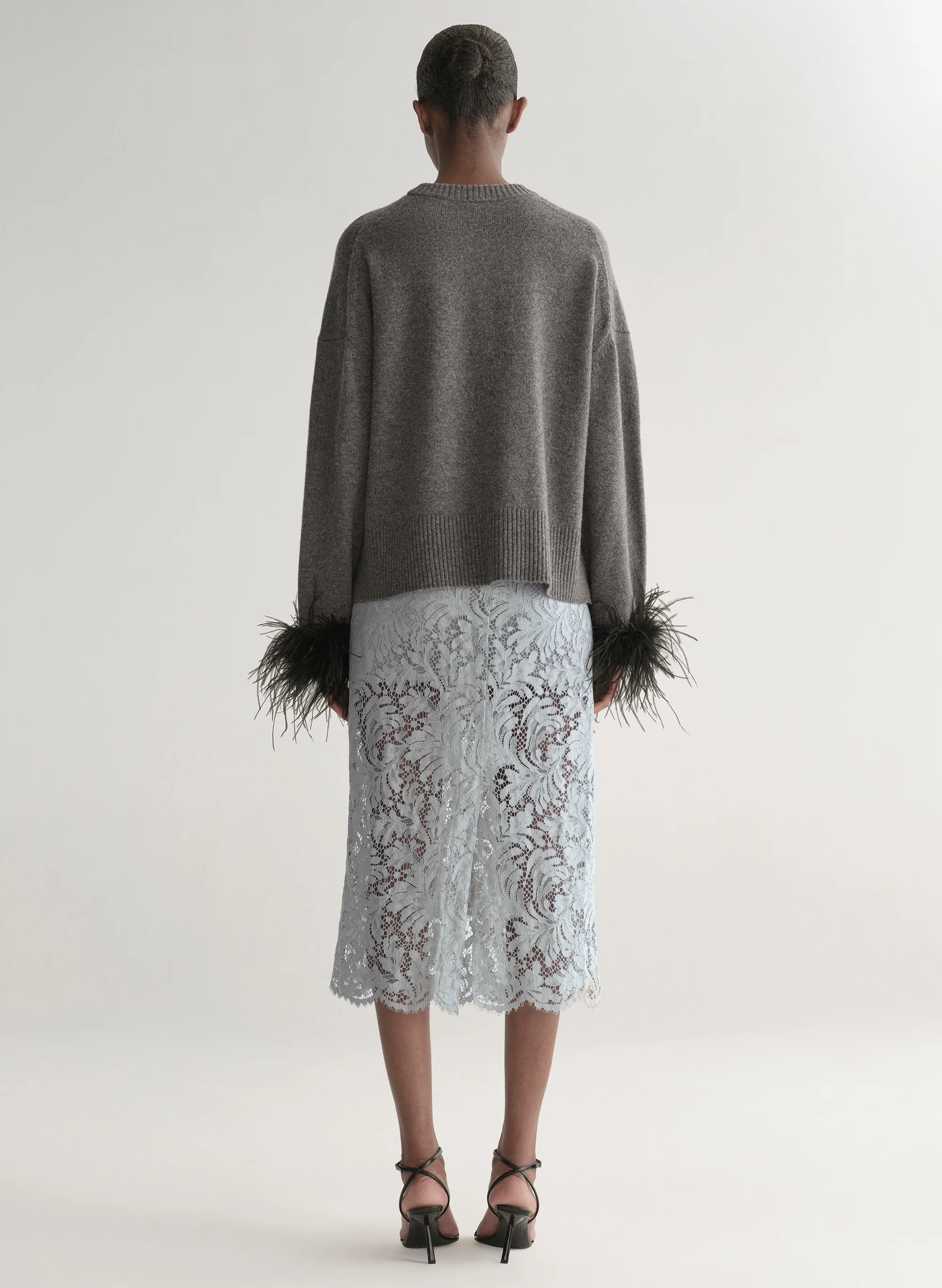 Wilda Feather Trimmed Sweater - Image 5