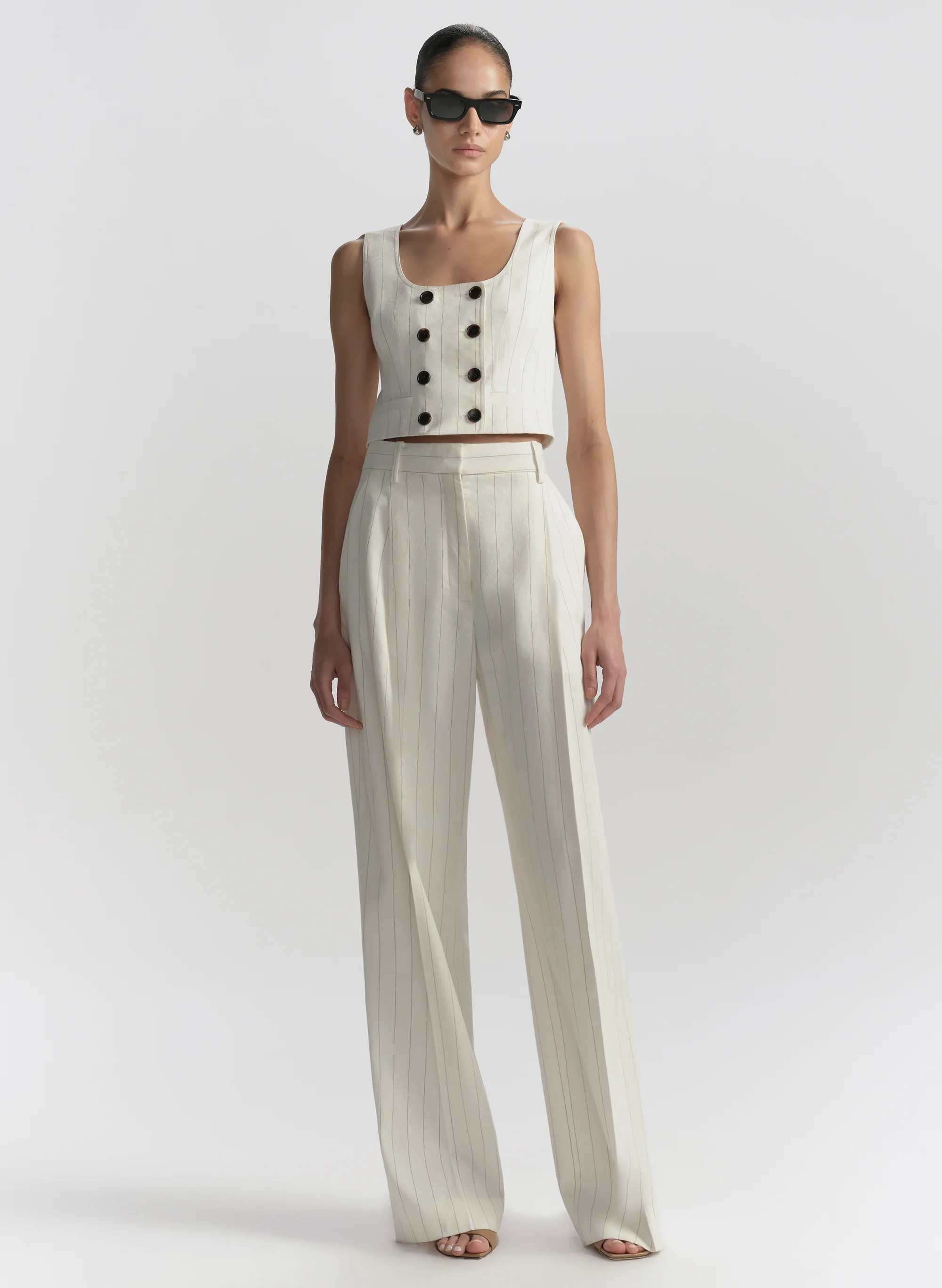 Winston Linen Pinstripe Pant